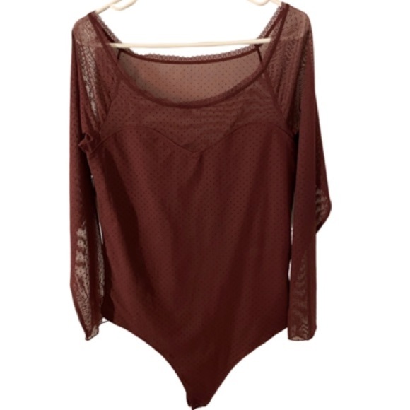 Abercrombie & Fitch Tops - ABERCROMBIE Maroon Bodysuit